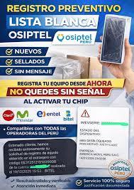 Registros Osiptel Cualquier Operador - Telefonos Nuevos Sin Reporte ✅ (Leer Descripcion)